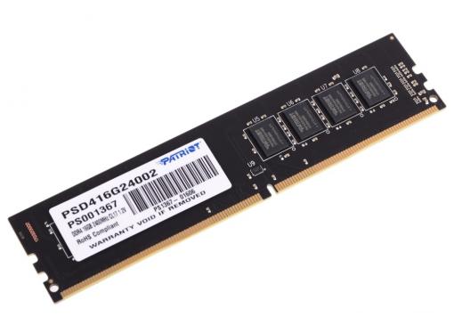 Память DDR4 16Gb (pc-19200) 2400MHz Patriot PSD416G24002