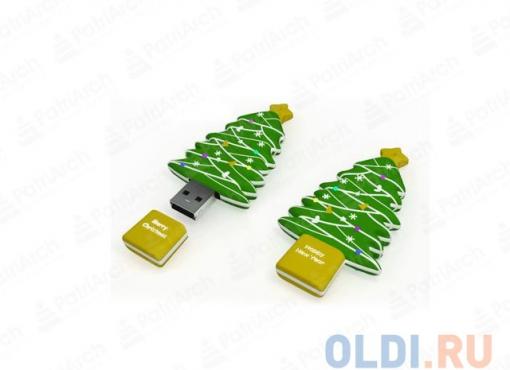 Внешний накопитель 16GB USB Drive (USB 2.0) ICONIK Ёлка (RB-TREE-16GB)