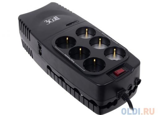Стабилизатор напряжения 3Cott 1200VA-AVR 3*AVR + 3*Surge Protector, RJ-11/RJ-45