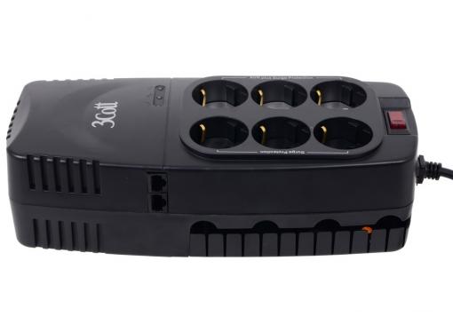 Стабилизатор напряжения 3Cott 2000VA-AVR 3*AVR + 3*Surge Protector, RJ-11/RJ-45