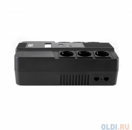 ИБП 3Cott-650-CDL Cascade Line 650VA/390W Display,USB,AVR,RJ11,RJ45 (3+3 Euro)