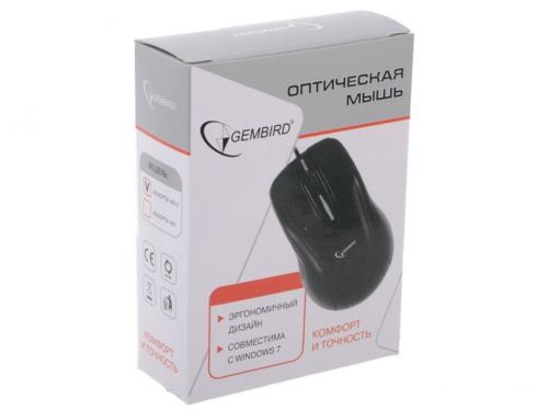 Мышь Gembird MUSOPTI8 -801U, черный, USB, 800DPI