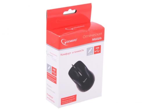 Мышь Gembird MUSOPTI8 -800U, черный, USB, 800DPI