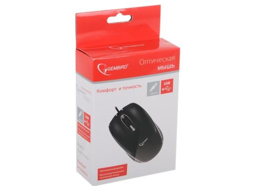 Мышь Gembird MUSOPTI8 -806U-1, черный, USB, 800DPI