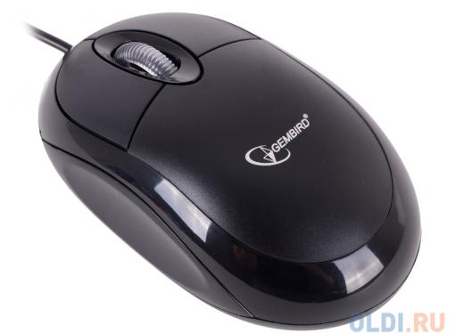 Мышь Gembird MUSOPTI9 -901U, черный, USB, 800DPI