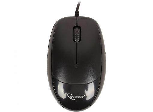 Мышь Gembird MUSOPTI9 -902U, черный, USB, 1000DPI