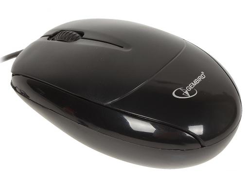 Мышь Gembird MUSOPTI9 -902U, черный, USB, 1000DPI