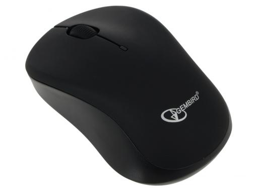 Мышь беспров. Gembird MUSW-218, черн, soft touch, 2кн.+колесо-кнопка, 1200DPI, 2.4ГГц