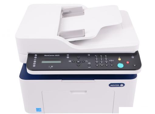 МФУ Xerox WorkCentre 3025NI (A4, лазерный принтер/сканер/копир/факс, 20 стр/мин, до 15K стр/мес, 128MB, GDI, USB, Network, Wi-fi)