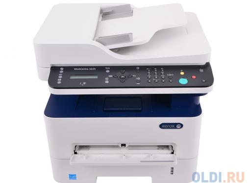 МФУ Xerox WorkCentre 3225DNI (A4, лазерный принтер/сканер/копир/факс, 28стр/мин, до 30K стр/мес, 256MB, Ethernet, ADF, Duplex)