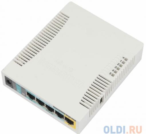 Маршрутизатор MikroTik RB951Ui-2HnD Беспроводной маршрутизатор 802.11n 300Mbps 2.4ГГц 5xLAN
