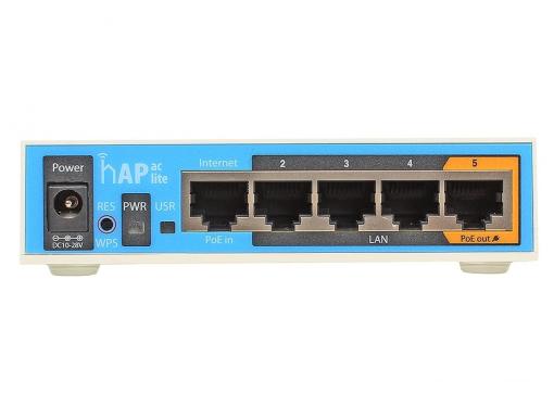 Маршрутизатор MikroTik RB952Ui-5ac2nD Беспроводной маршрутизатор hAP AC lite 802.11ac 2.4ГГц и 5ГГЦ 4xLAN PoE