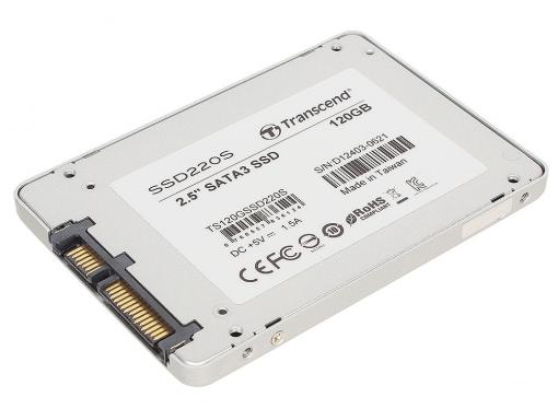SSD накопитель Transcend SSD220 TS120GSSD220S 120GB SATA III/2.5