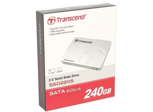 SSD накопитель Transcend SSD220 TS240GSSD220S 240GB SATA III/2.5
