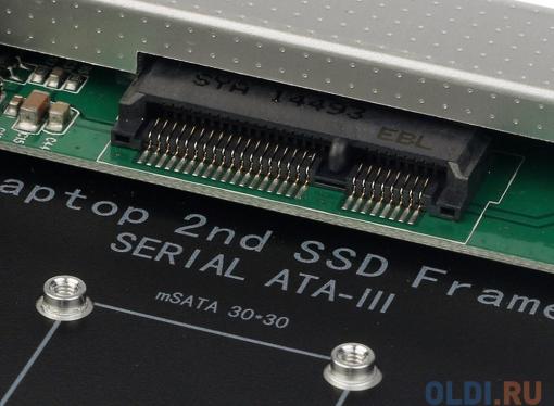 ORIENT UHD-2MSC9, Шасси для SSD mSATA для установки в SATA отсек оптического привода ноутбука 9.5 мм