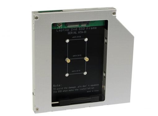 ORIENT UHD-2MSC9, Шасси для SSD mSATA для установки в SATA отсек оптического привода ноутбука 9.5 мм