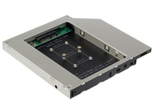 ORIENT UHD-2MSC9, Шасси для SSD mSATA для установки в SATA отсек оптического привода ноутбука 9.5 мм
