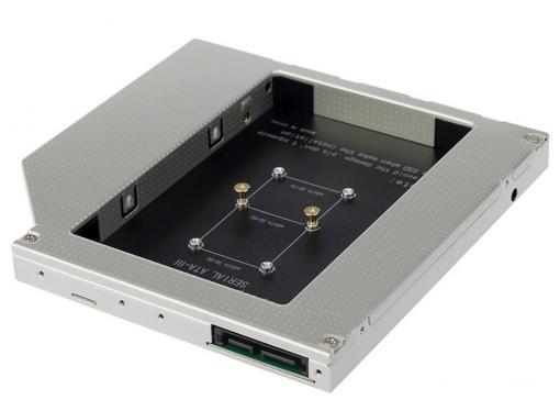 ORIENT UHD-2MSC12, Шасси для SSD mSATA для установки в SATA отсек оптического привода ноутбука 12.7 мм