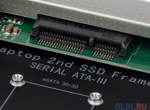 ORIENT UHD-2MSC12, Шасси для SSD mSATA для установки в SATA отсек оптического привода ноутбука 12.7 мм