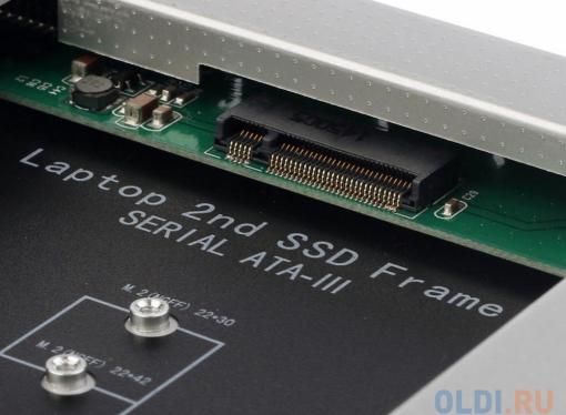 ORIENT UHD-2M2C9, Шасси для SSD M.2 (NGFF) для установки в SATA отсек оптического привода ноутбука 9.5 мм