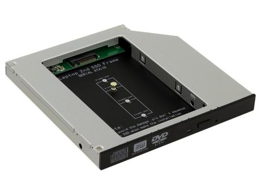 ORIENT UHD-2M2C12, Шасси для SSD M.2 (NGFF) для установки в SATA отсек оптического привода ноутбука 12.7 мм