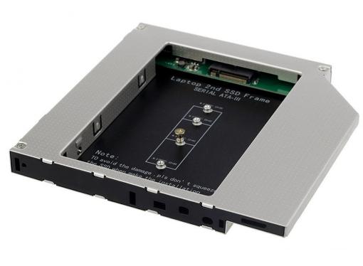 ORIENT UHD-2M2C12, Шасси для SSD M.2 (NGFF) для установки в SATA отсек оптического привода ноутбука 12.7 мм