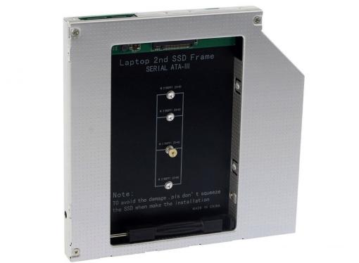 ORIENT UHD-2M2C12, Шасси для SSD M.2 (NGFF) для установки в SATA отсек оптического привода ноутбука 12.7 мм