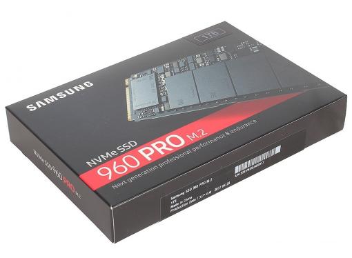 SSD накопитель Samsung 960 PRO MZ-V6P1T0BW 1TB PCI-E/M.2 2280/512MB