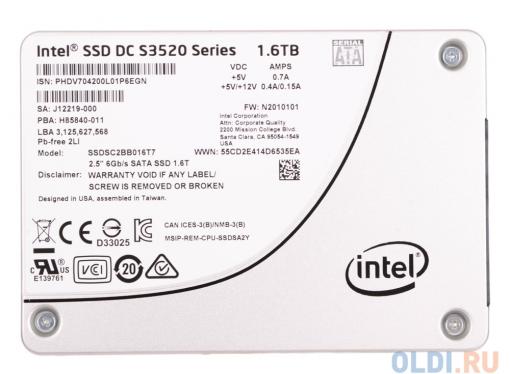 SSD накопитель Intel S3520 SSDSC2BB016T7 1.6Tb SATA III/2.5