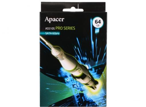 SSD накопитель Apacer AS510S AP64GAS510SB-1 64 Gb SATA III/2.5