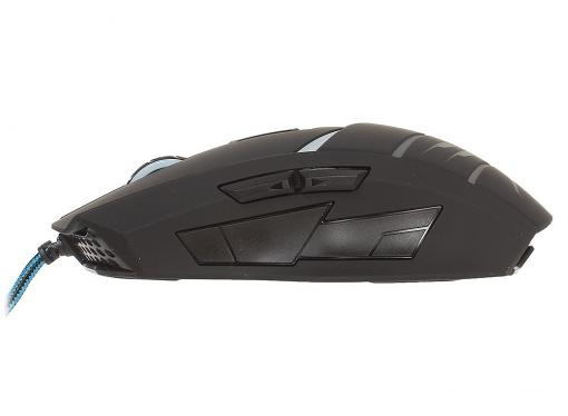 Мышь Oklick 745G LEGACY black/lt.blue optical (2400dpi) USB Gaming (6but)