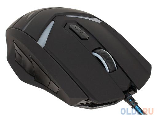 Мышь Oklick 745G LEGACY black/lt.blue optical (2400dpi) USB Gaming (6but)