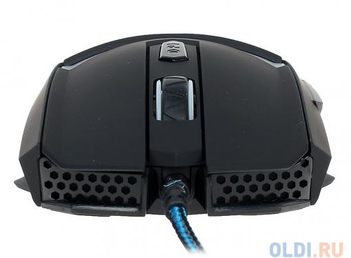 Мышь Oklick 745G LEGACY black/lt.blue optical (2400dpi) USB Gaming (6but)