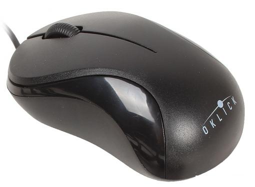 Мышь Oklick 115S black optical (1000dpi) USB for notebook (2but)