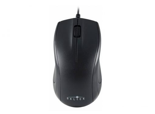Мышь Oklick 185M black optical (1000dpi) USB (2but)