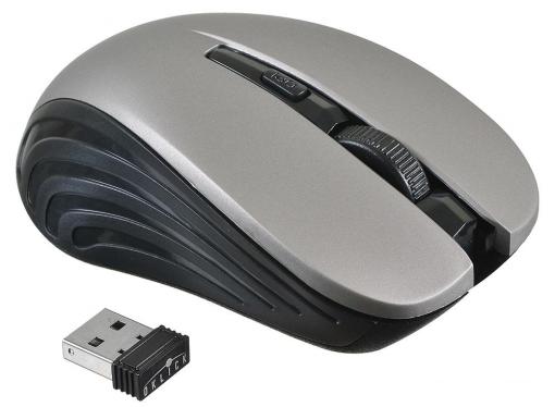 Мышь Oklick 545MW черный/серый оптическая (1600dpi) беспроводная USB (4but)