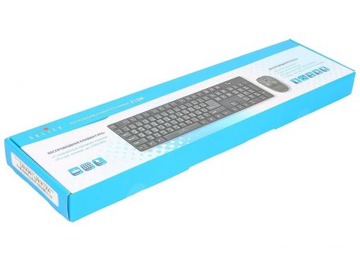 Клавиатура + мышь Oklick 210M kb:black mou:black USB cordless