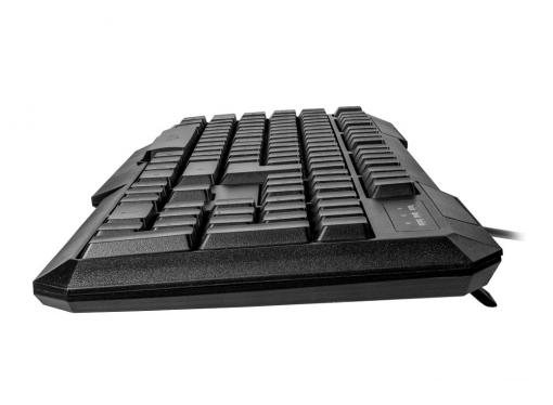 Клавиатура Oklick 740G black USB LED