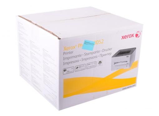 Принтер Xerox Phaser 3052NI (A4, лазерный, 26 стр/мин, до 30K стр/мес, 256 Mb, PCL 5e/6, PS3, USB, Ethernet, лоток 250 листов)