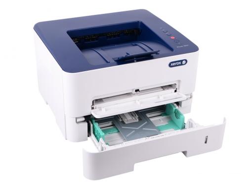Принтер Xerox Phaser 3052NI (A4, лазерный, 26 стр/мин, до 30K стр/мес, 256 Mb, PCL 5e/6, PS3, USB, Ethernet, лоток 250 листов)